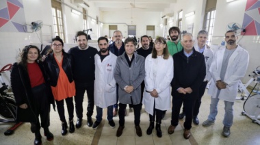 Kicillof recorrió obras e inauguró nuevo equipos en el Hospital San Martin